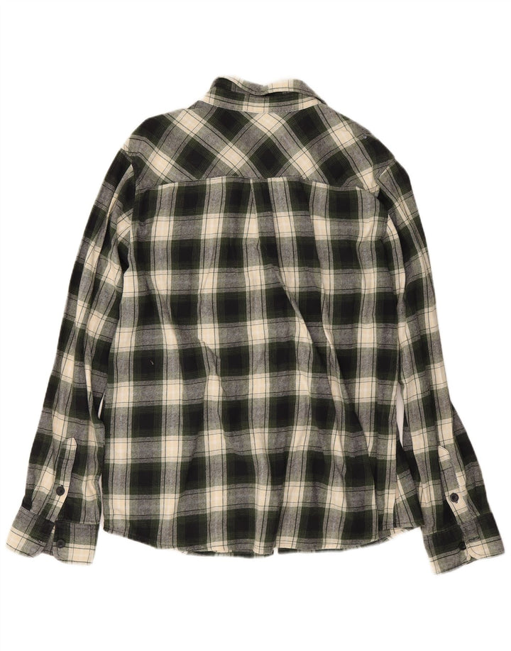 Camisa masculina de flanela Mountain Warehouse XL verde algodão xadrez