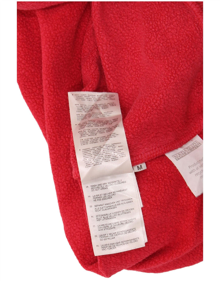 NAPAPIJRI moletom com capuz gráfico masculino médio algodão vermelho