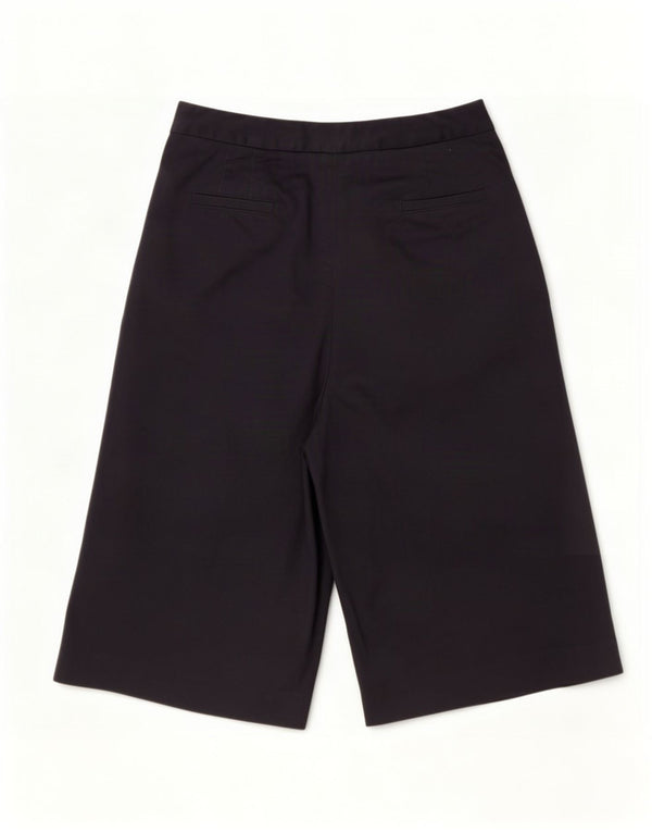 Shorts feminino casual de perna larga Hobbs Reino Unido 6 XS W24 algodão azul marinho