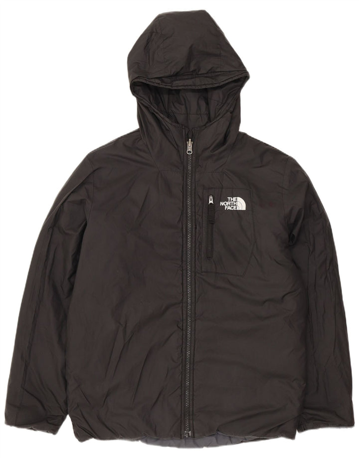 Jaqueta acolchoada The North Face Boys 11-12 anos grande bloco cinza