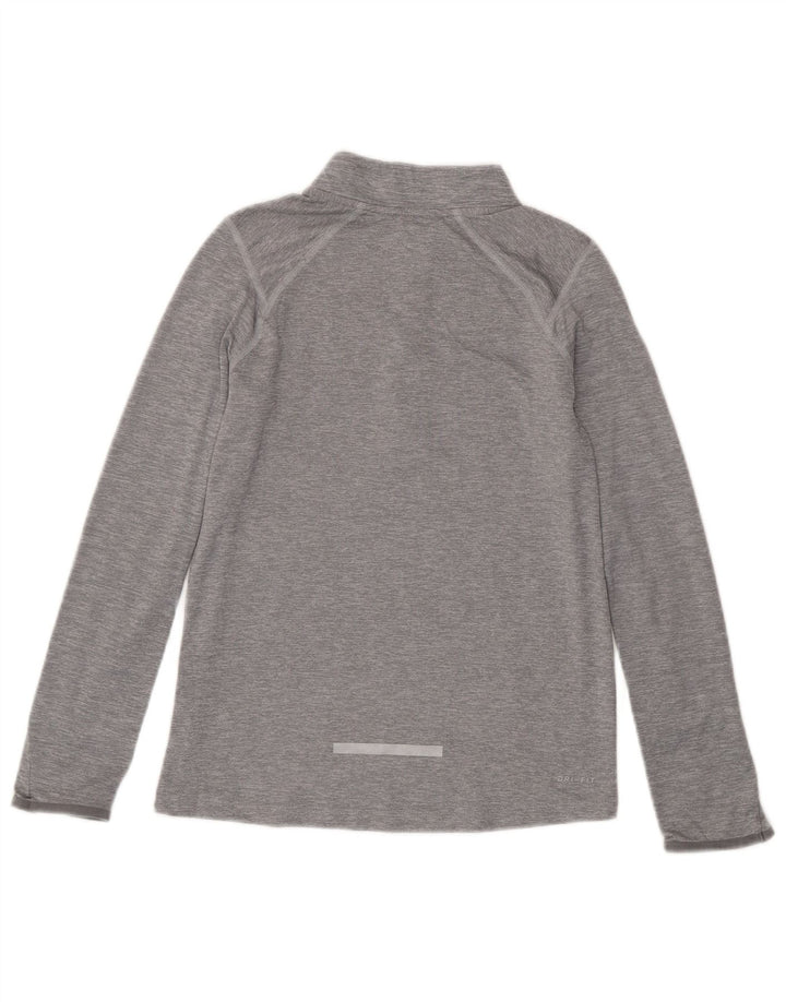 Nike Boys Dri Fit Pullover Treino Top 10-11 Anos Cinza Médio Salpicado