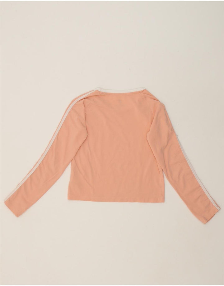 ADIDAS Girls Top Long Sleeve 11-12 Years Pink Cotton Vintage Adidas and Second-Hand Adidas from Messina Hembry 