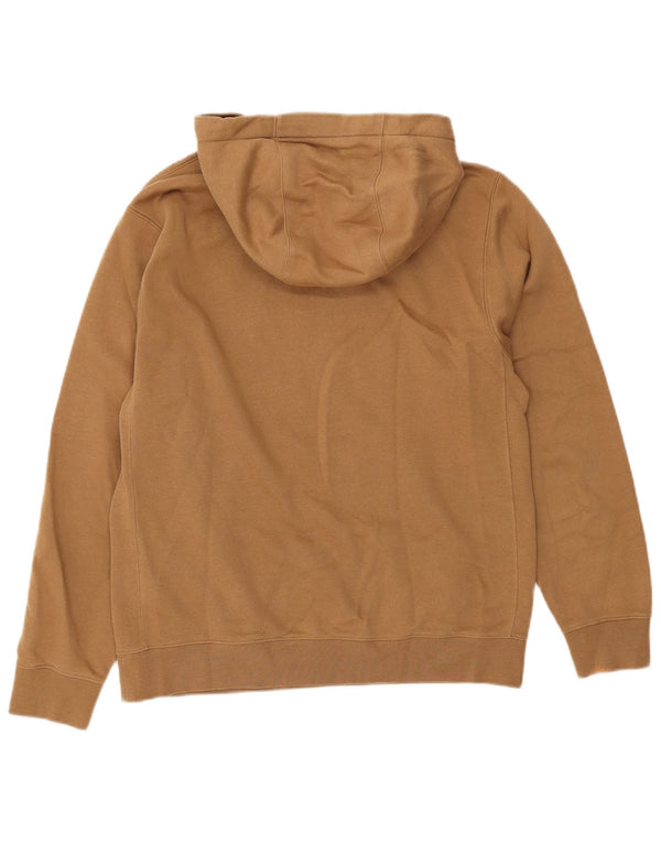 Nike Mens Hoodie Jumper Pequeno Algodão Bege