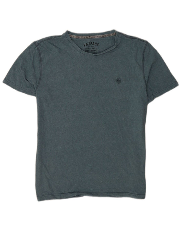 Camiseta masculina Fat Face Top grande algodão verde