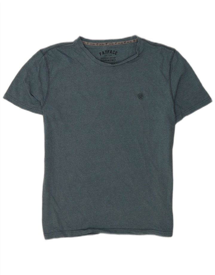 Camiseta masculina Fat Face Top grande algodão verde