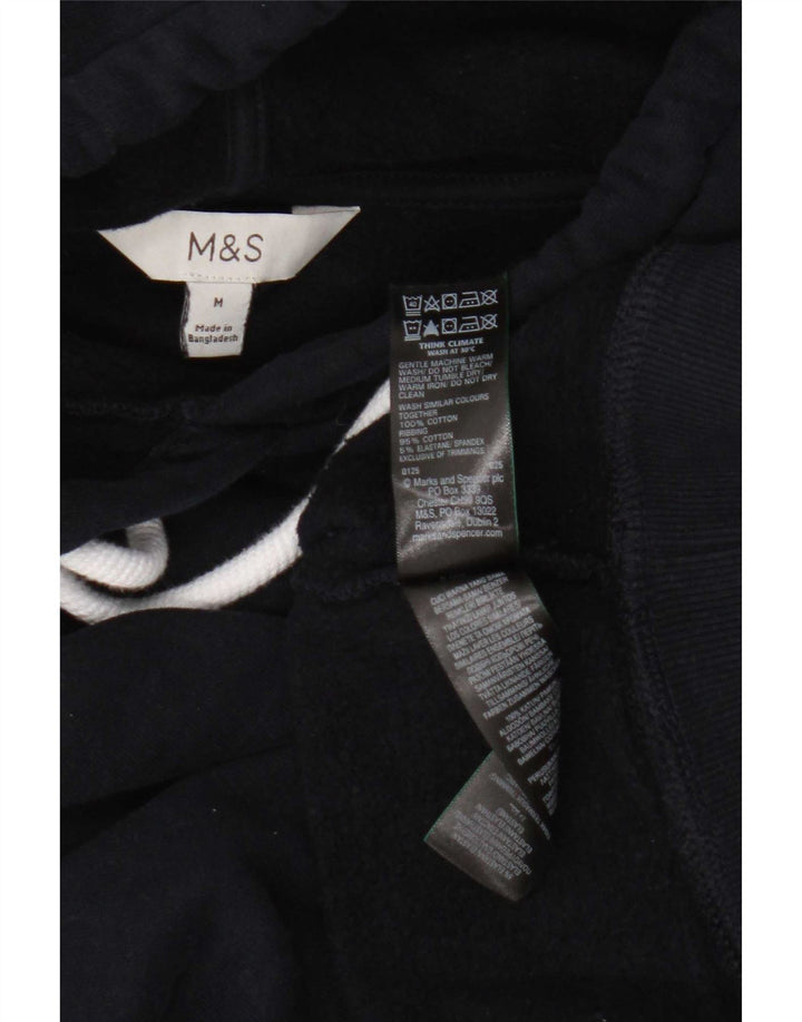 Suéter feminino com capuz grande Marks & Spencer Reino Unido 14 médio azul marinho