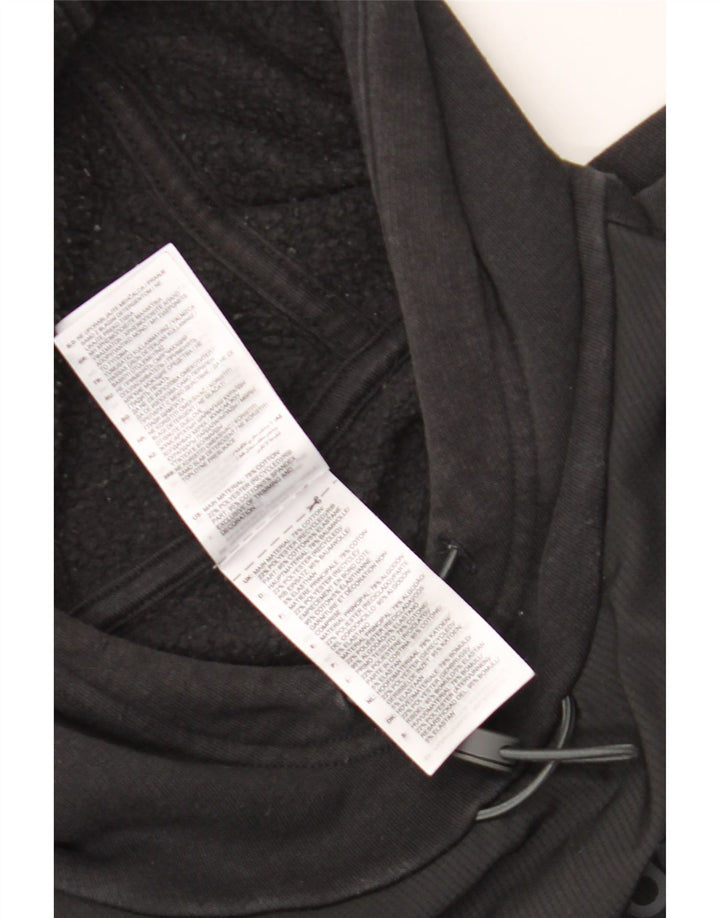 Adidas Mens Hoodie Jumper Pequeno Algodão Preto