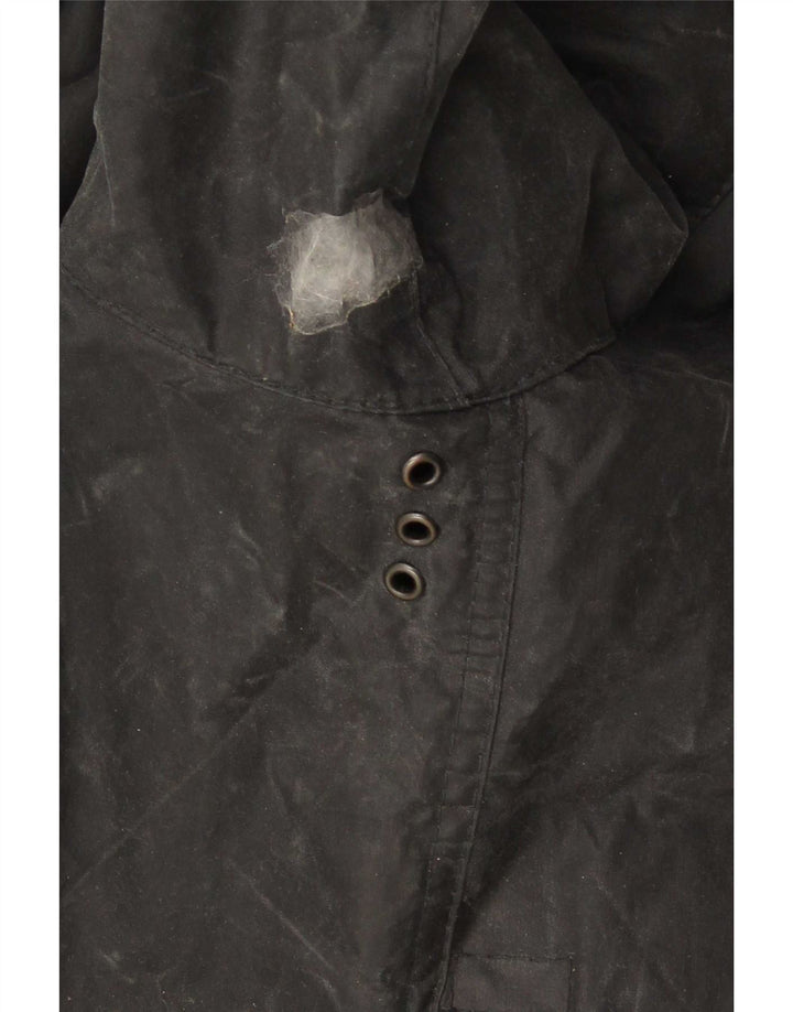 Jaqueta masculina de algodão encerado Barbour EU 50 médio preto