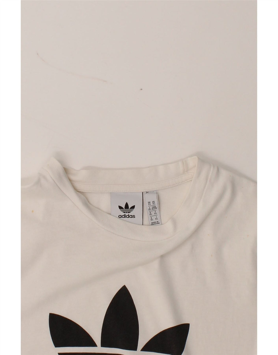 ADIDAS Mens Graphic T-Shirt Top XS White Cotton Vintage Adidas and Second-Hand Adidas from Messina Hembry 