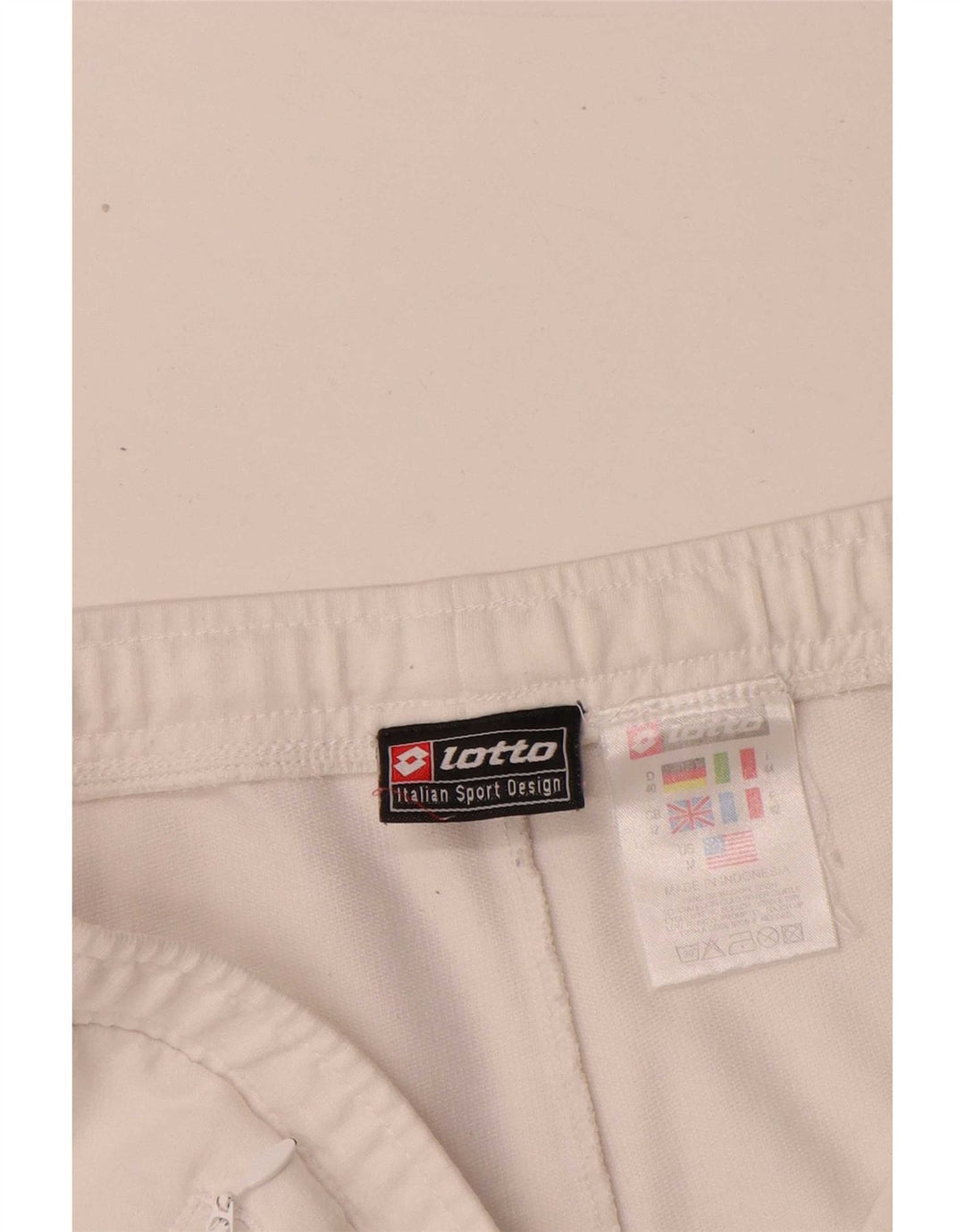 Lotto Womens Sport Shorts UK 12 Médio Algodão Branco