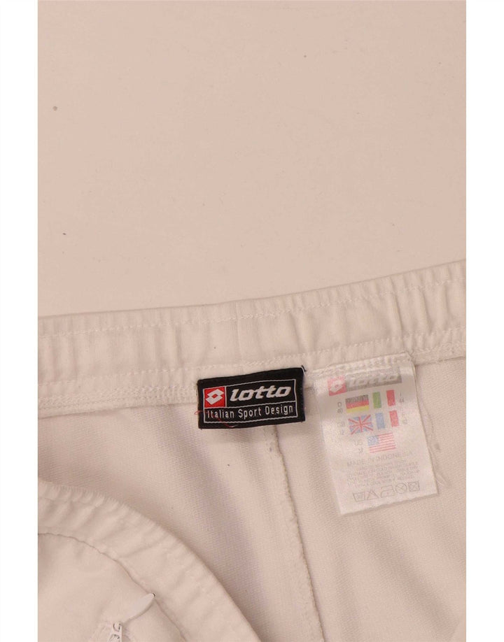 Lotto Womens Sport Shorts UK 12 Médio Algodão Branco