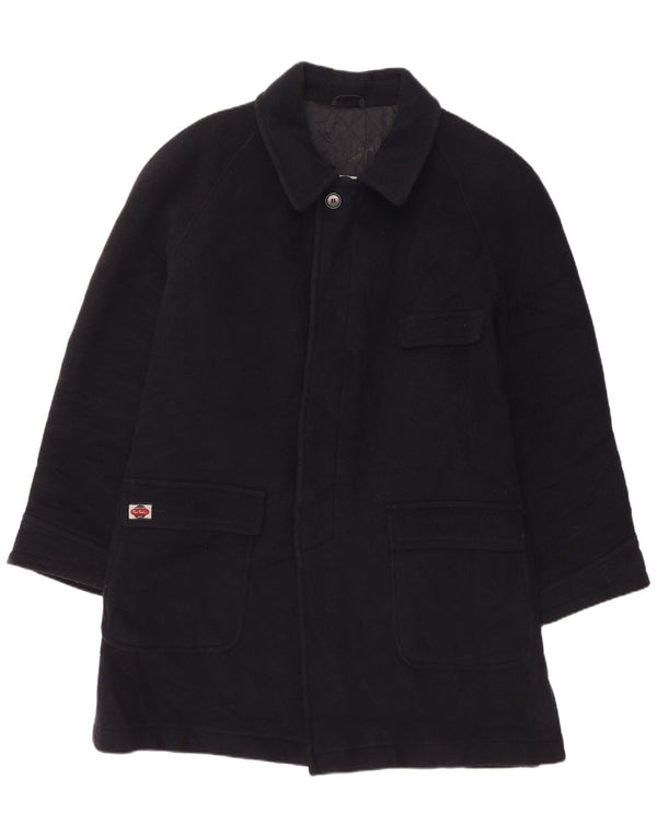 Sobretudo masculino PIERRE CARDIN UK 40 grande caxemira azul marinho