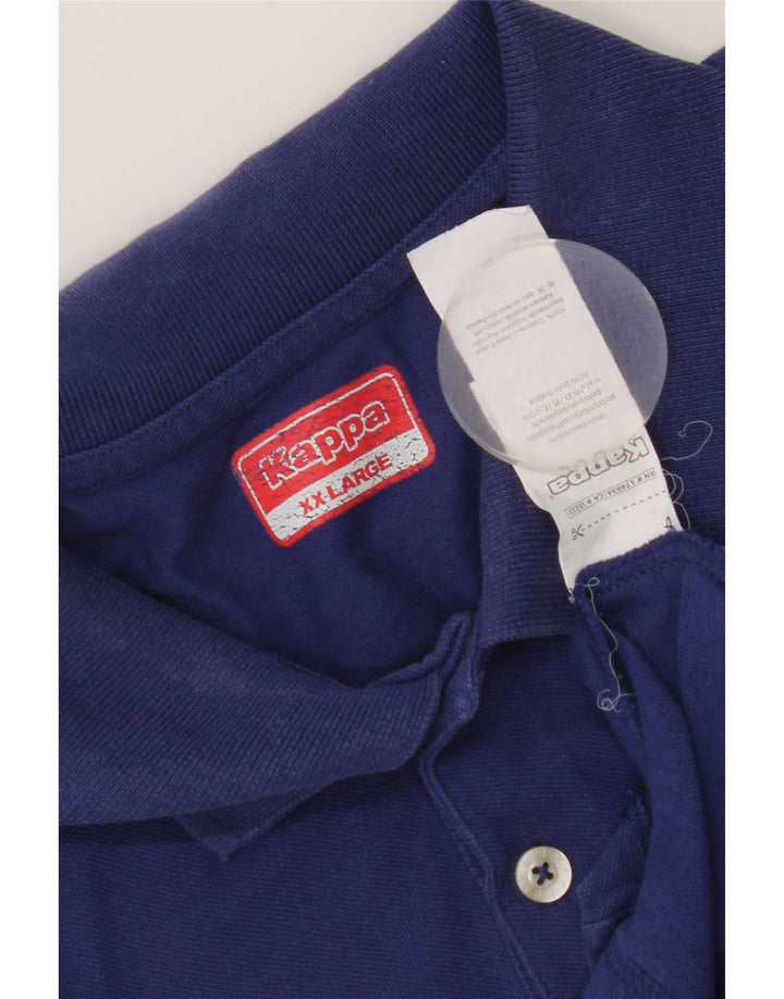 Camisa polo masculina Kappa 2XL algodão azul
