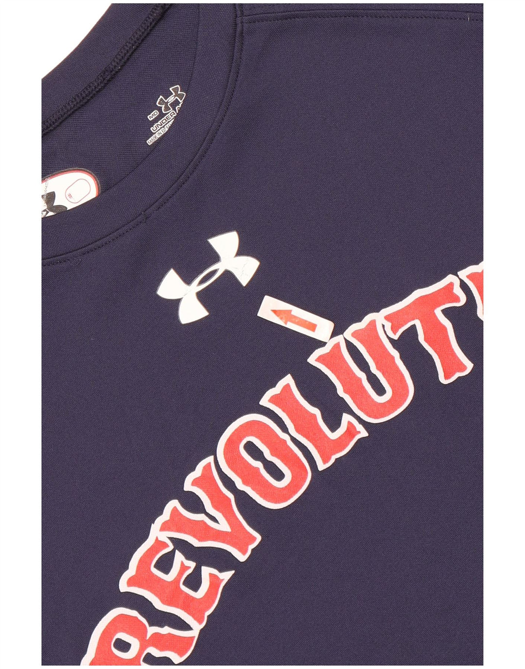 Under Armour Camiseta masculina gráfica Top médio azul marinho poliéster