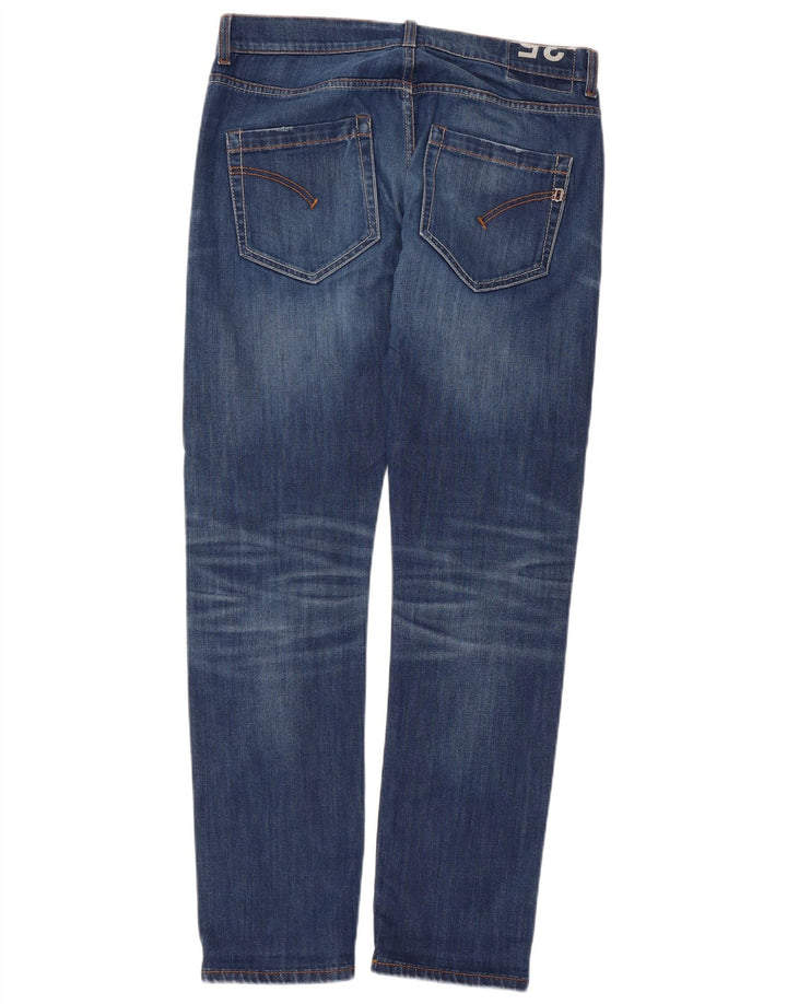Dondup Mens Slim Jeans W35 L30 Azul Poliéster