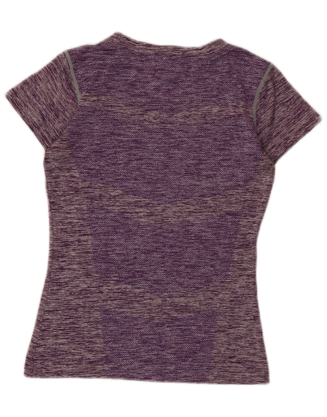 Camiseta feminina Nike Dri Fit Top UK 12 poliéster manchado roxo médio