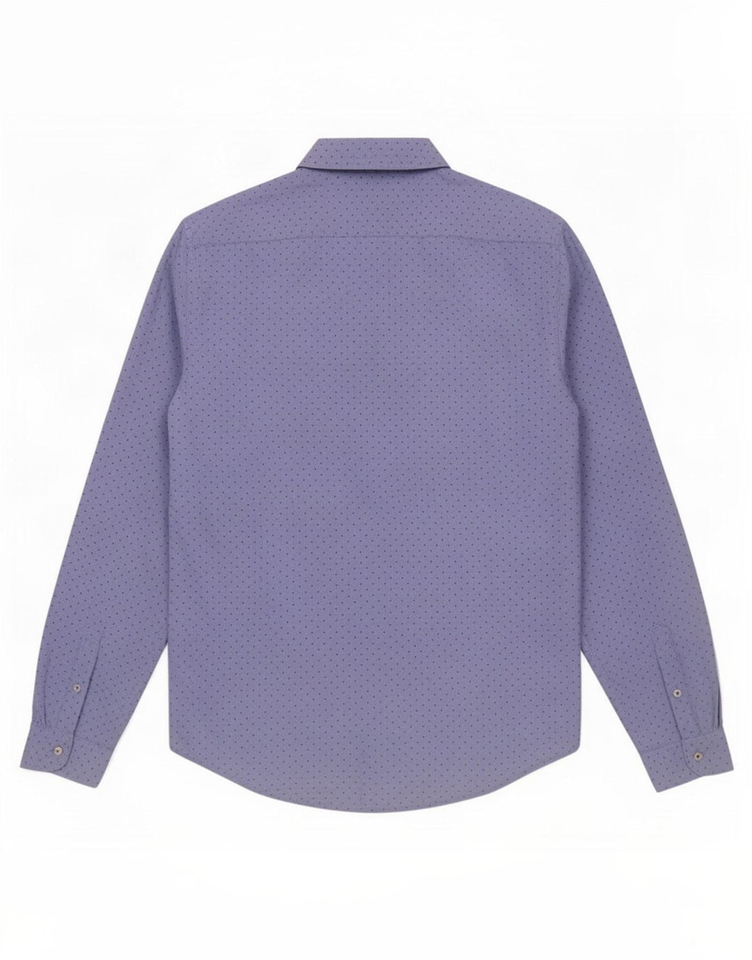 Camisa masculina Zara Slim Fit médio azul manchado