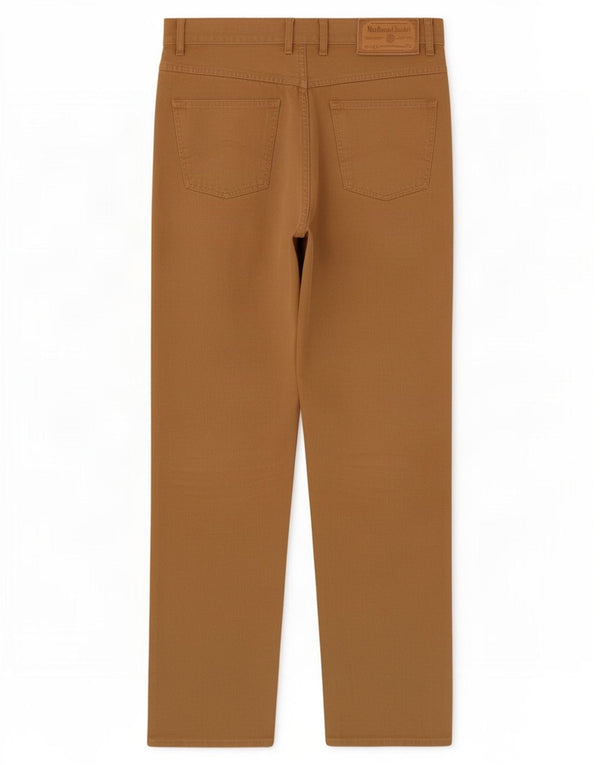 Marlboro Classics Calça masculina reta casual W30 L30 algodão bege
