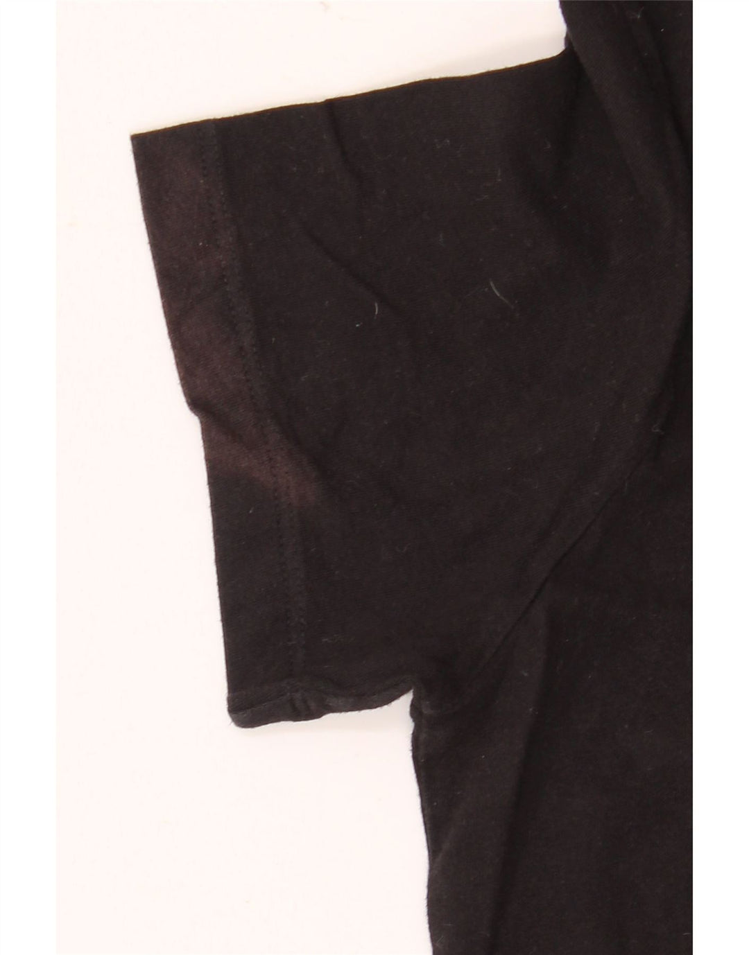 Trussardi Jeans Camiseta feminina gráfica Top UK 14 Médio Preto