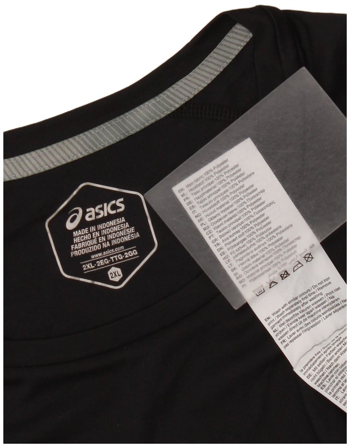 Camiseta masculina Asics Top 2XL poliéster preto