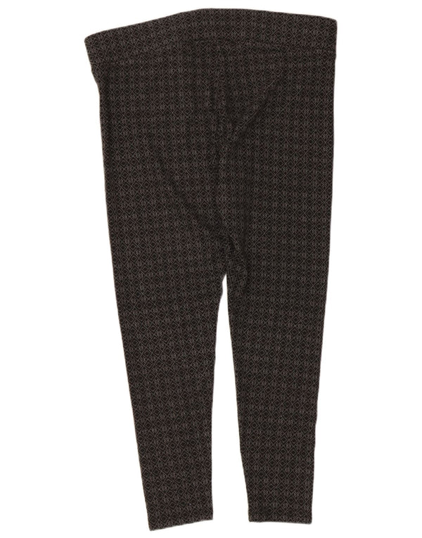 Leggings capri femininas Marks & Spencer Reino Unido 16 poliéster geométrico cinza grande