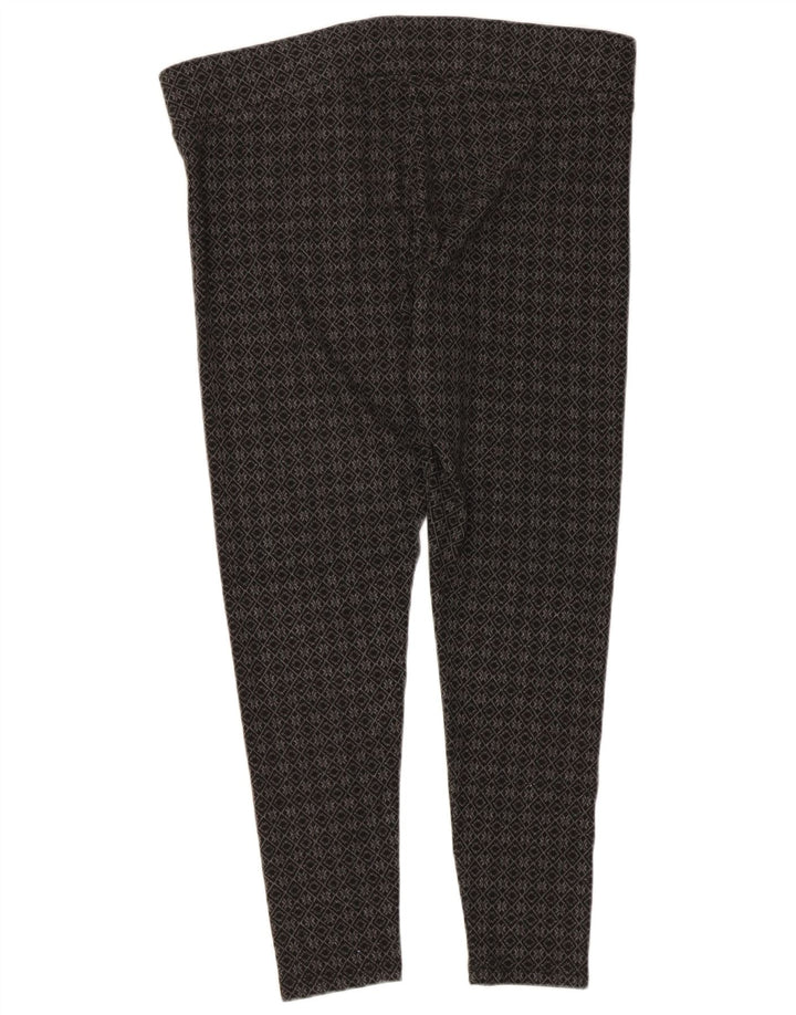 Leggings capri femininas Marks & Spencer Reino Unido 16 poliéster geométrico cinza grande