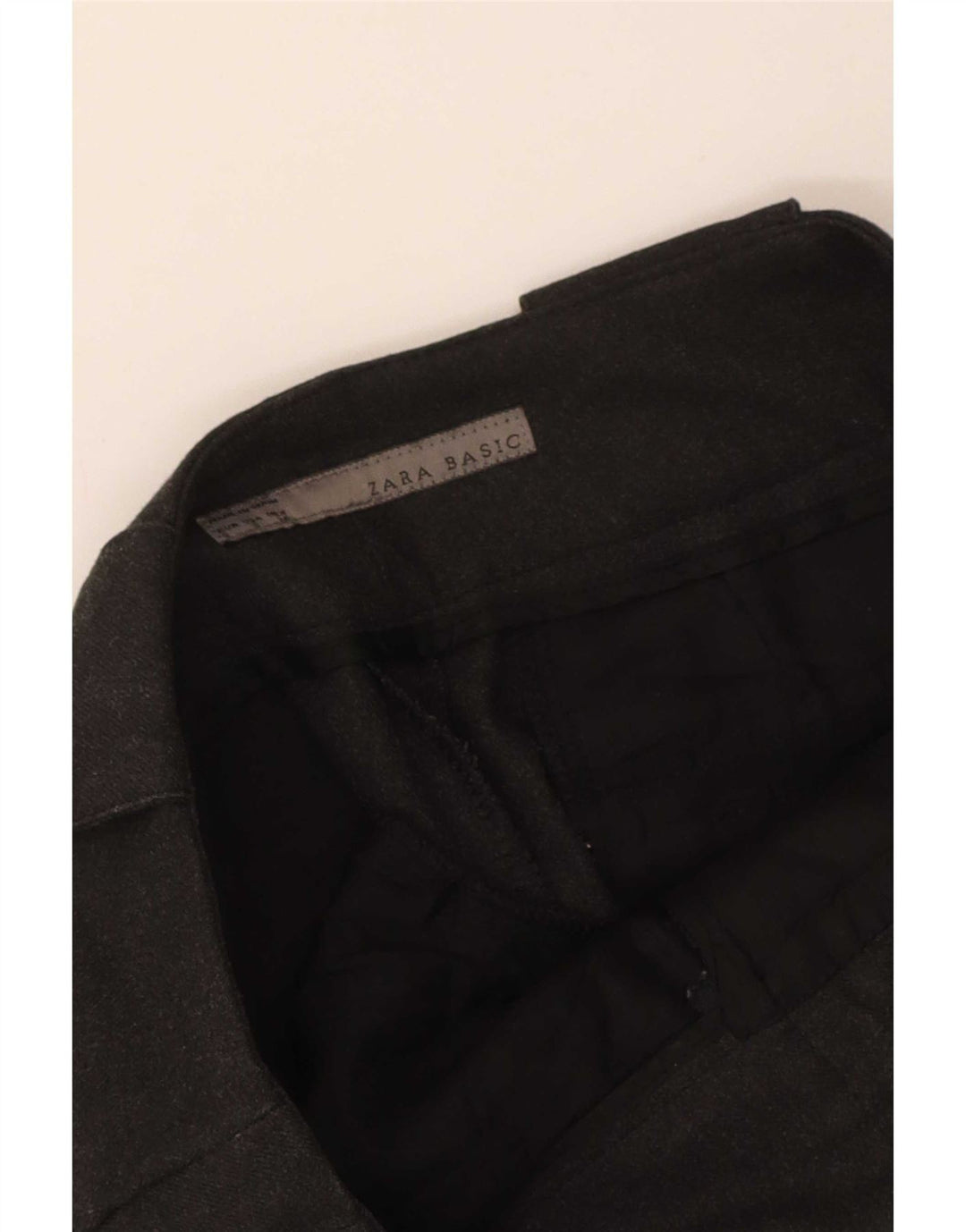 Zara Calça Chino Feminina Pegged Pequena W26 L28 Cinza