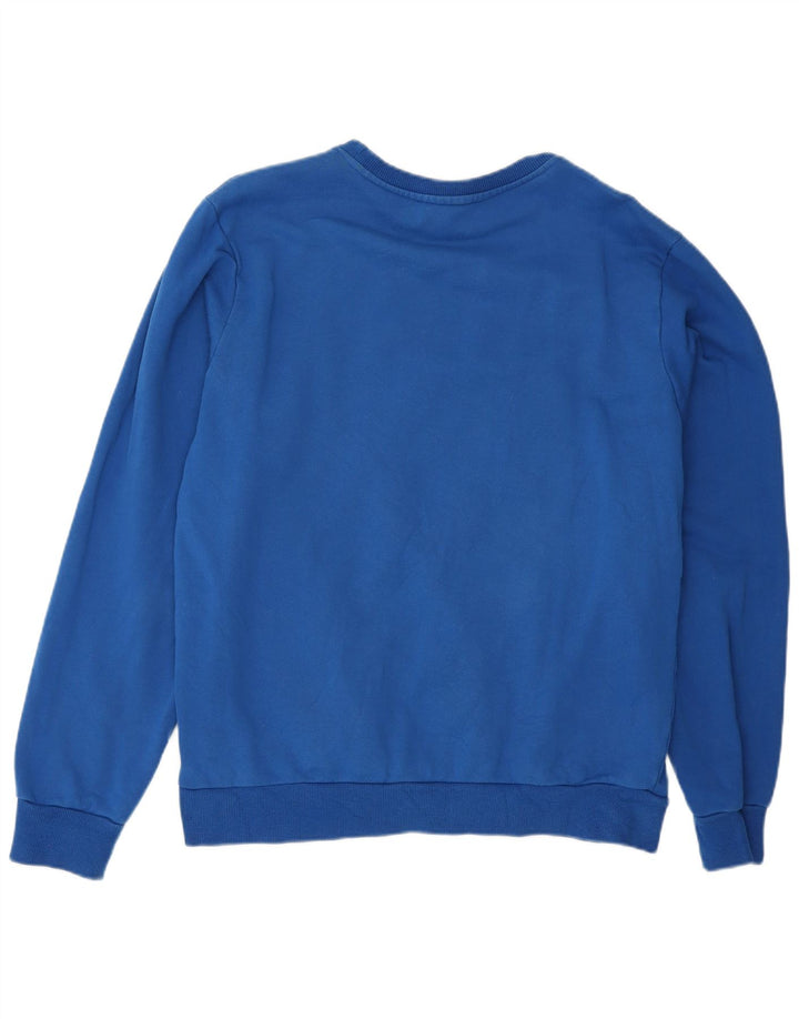 Diesel masculino moletom gráfico jumper grande algodão azul