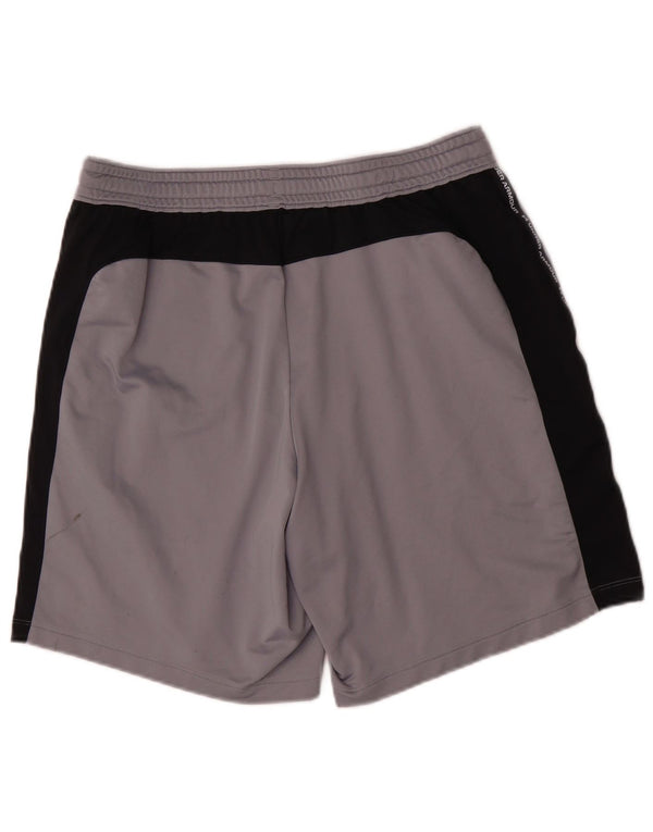 Under Armour Mens Graphic Sport Shorts Grande Cinza Colourblock Poliéster