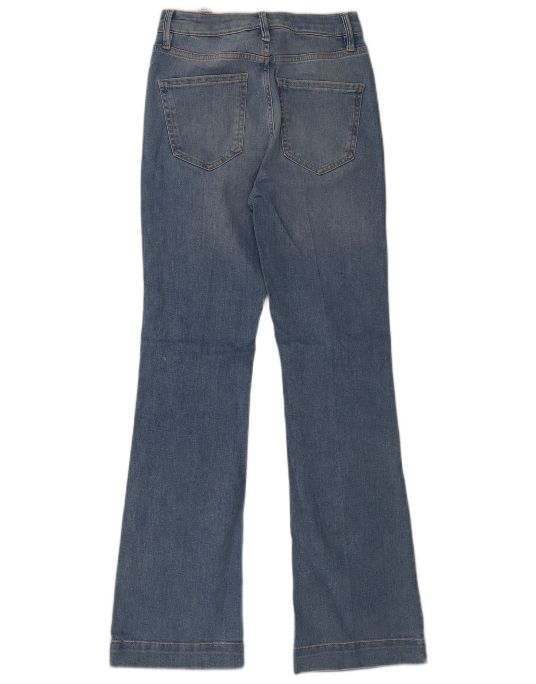 Calça Jeans Marks & Spencer Regular Feminina UK 8 Pequena W26 L31 Azul Algodão