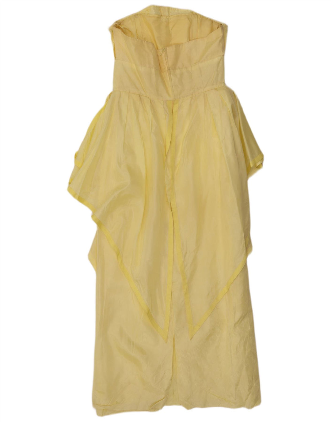 Vestido feminino assimétrico sem alças Murek EU 38 acetato amarelo médio