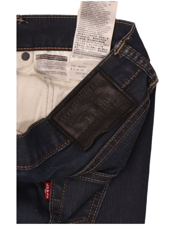 LEVI'S Jeans retos masculinos W33 L34 algodão azul marinho