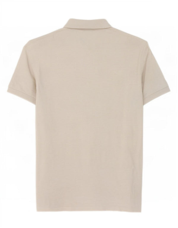 Camisa polo masculina Polo Ralph Lauren grande algodão manchado bege