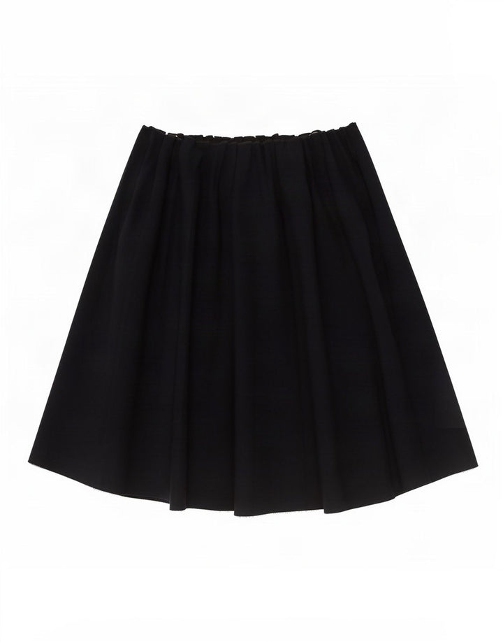Saia plissada feminina Zara pequena W26 azul marinho poliéster