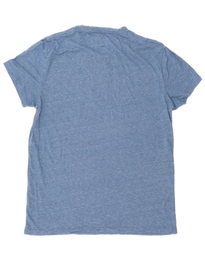 Camiseta masculina Jack Wills algodão manchado azul médio
