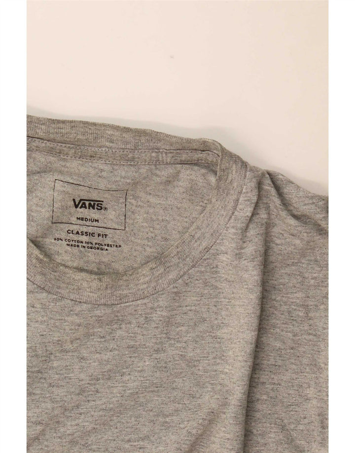 Camiseta masculina Vans Classic Fit Top cinza médio algodão