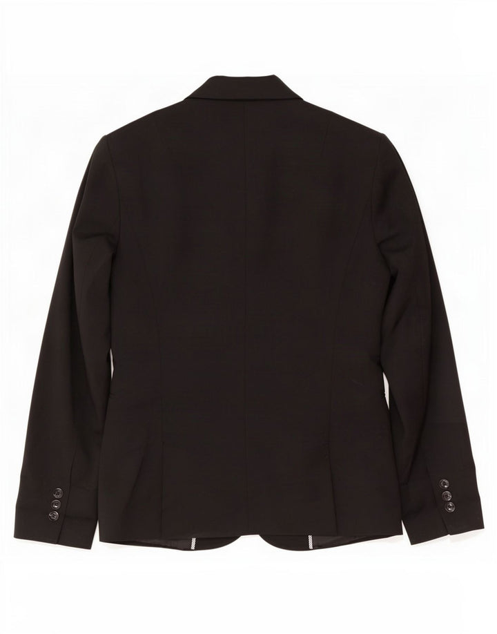 Jaqueta Blazer Sisley Feminina com 2 Botões Reino Unido 12 Médio Preto