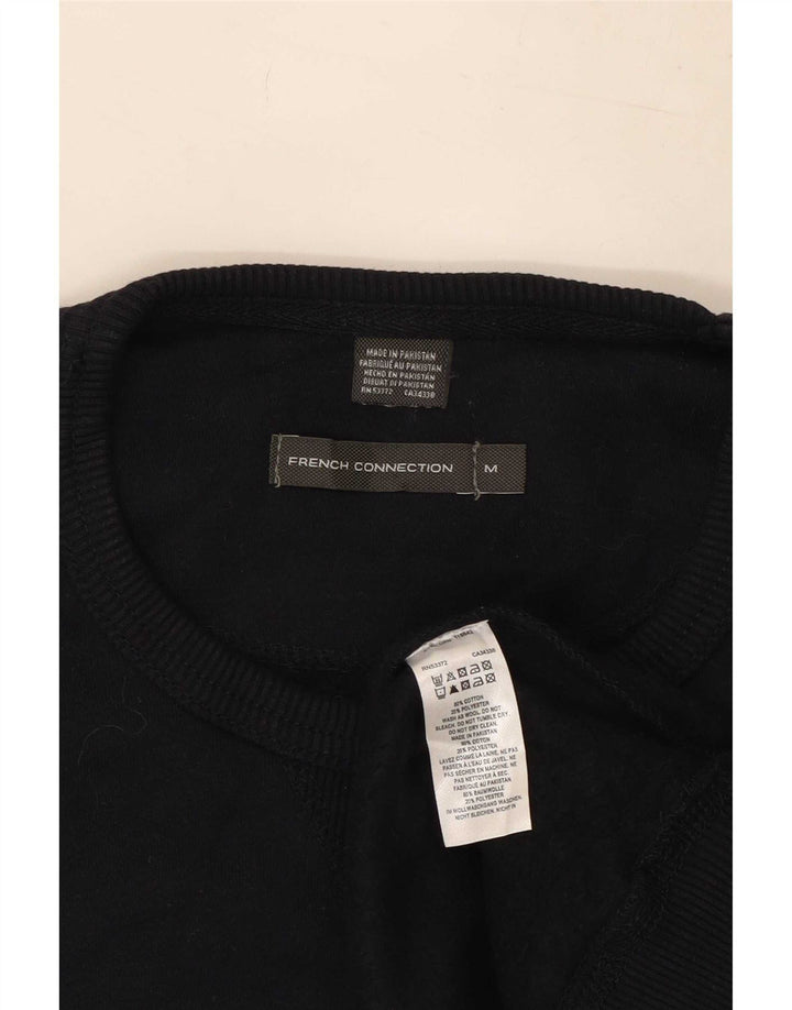 Suéter masculino com gola redonda French Connection algodão azul marinho médio