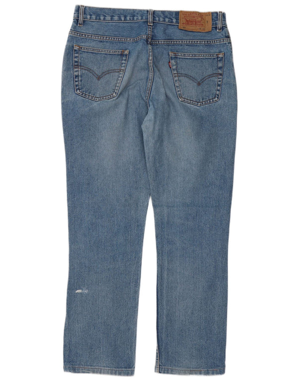 Levi's Masculino 501 Straight Jeans W36 L32 Azul Algodão
