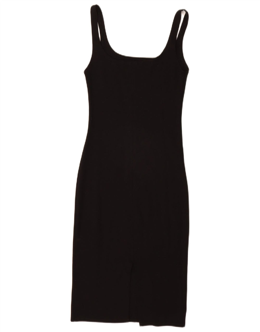 Vestido feminino Zara com bainha sem mangas UK 8 pequeno preto
