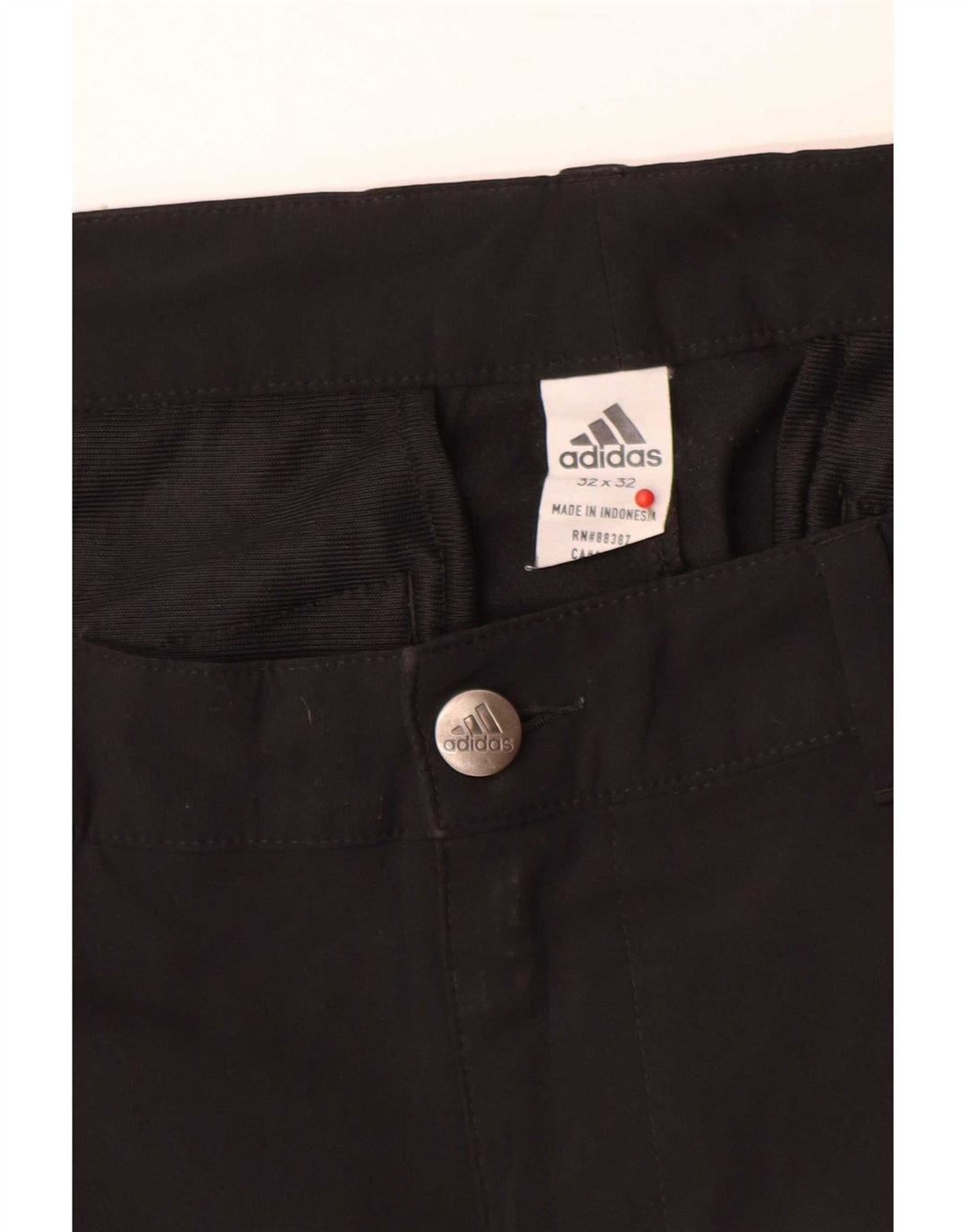 Calça Chino Adidas Feminina Slim W32 L32 Poliéster Preto