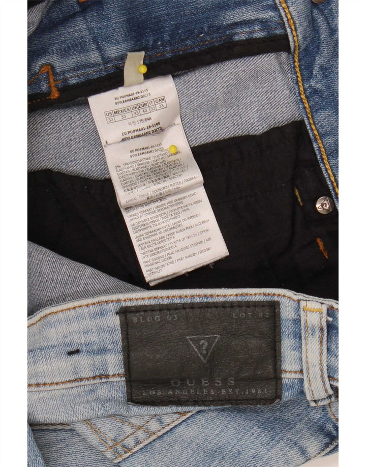 Guess Jeans Skinny Masculino W33 L32 Azul Algodão