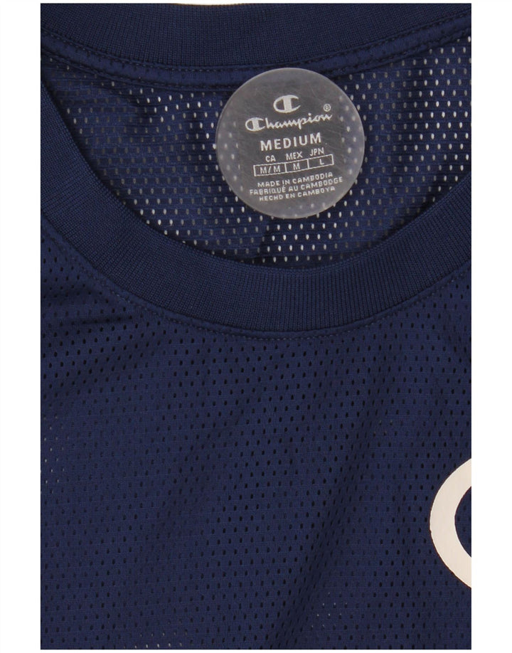 Campeão Mens Jersey Top Médio Azul Marinho Colorblock