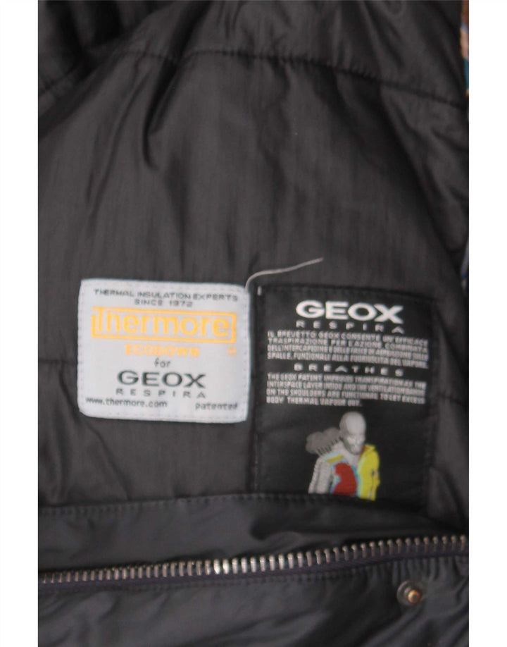 Jaqueta acolchoada Geox masculina Respira UK 40 grande preta