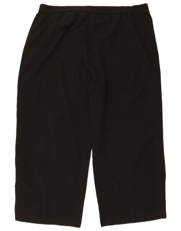 Calça de treino feminina Marks & Spencer UK 24 4XL poliéster preto