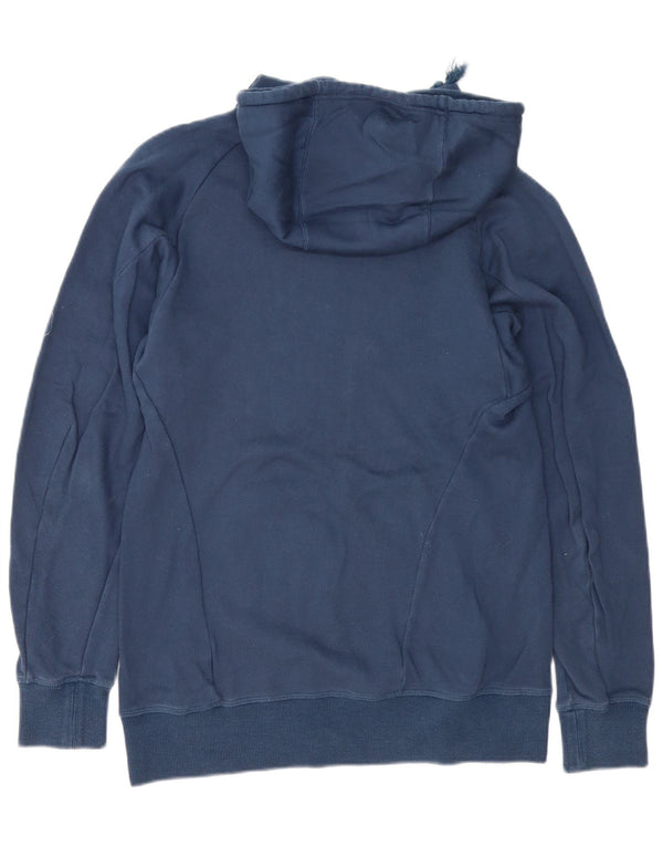 Adidas Mens Hoodie Jumper Pequeno Algodão Azul Marinho