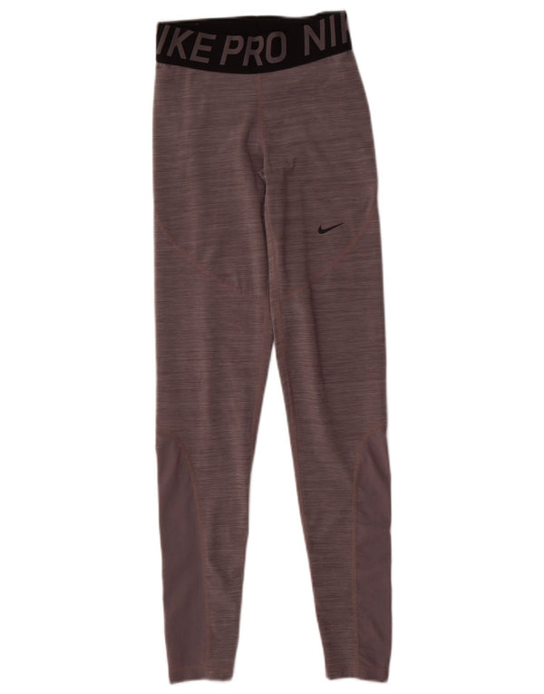 Leggings Nike Dri Fit Graphic UK 4 XS Cinza Colourblock Poliéster
