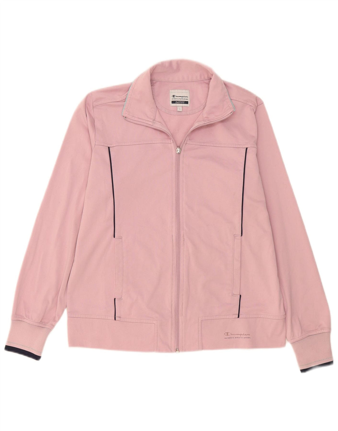 Champion Womens Easy Fit Oversized Tracksuit Top Jacket UK 10 Pequeno Rosa