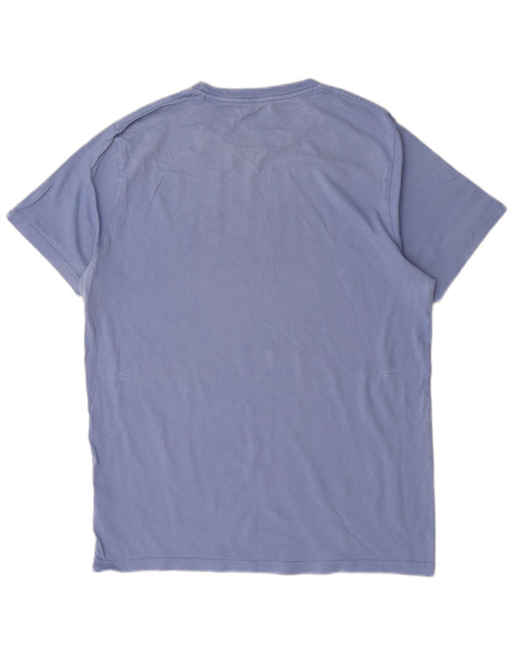 Joules Camiseta masculina gráfica Top médio algodão azul
