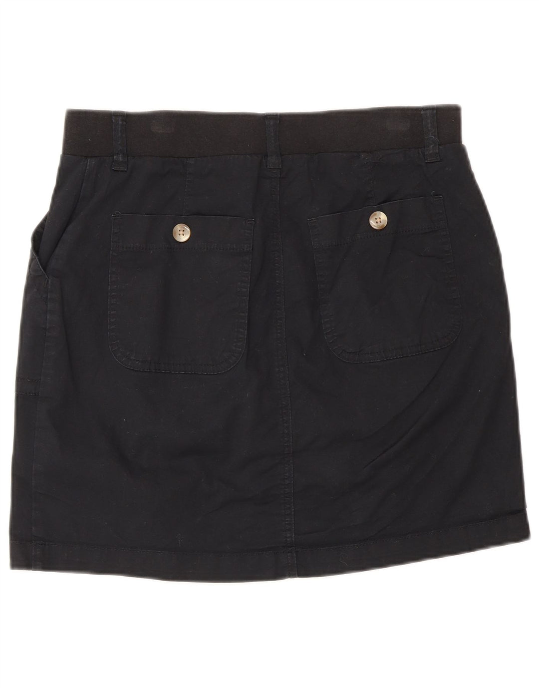 Lee Womens Regular Fit Skort US 8 Médio Algodão Preto